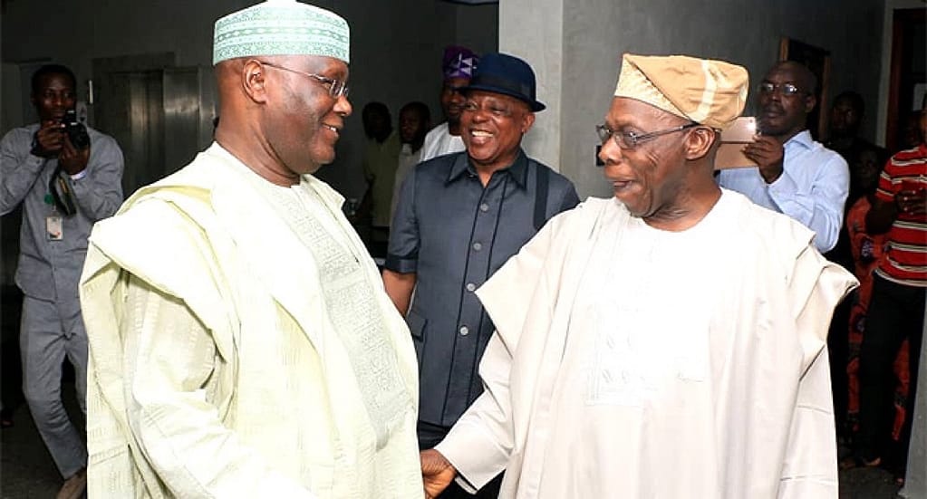 Atiku and Obasanjo (News Central TV)