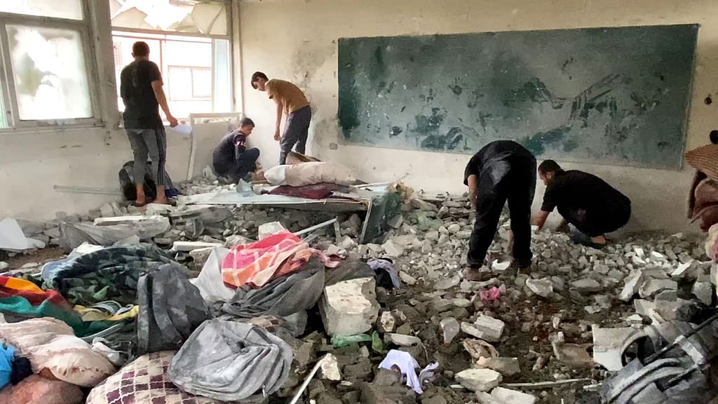 Children Among Dozens Killed in Israeli Strikes on Gaza School