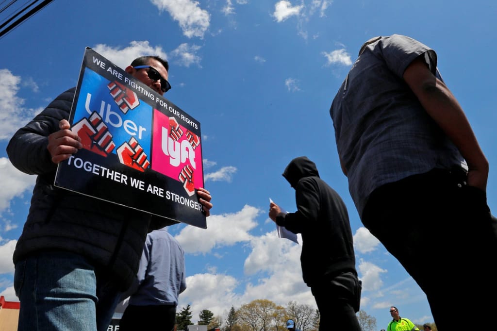 Valentine's Day Strike; Uber, Lyft, DoorDash Drivers Protest (News Central TV)