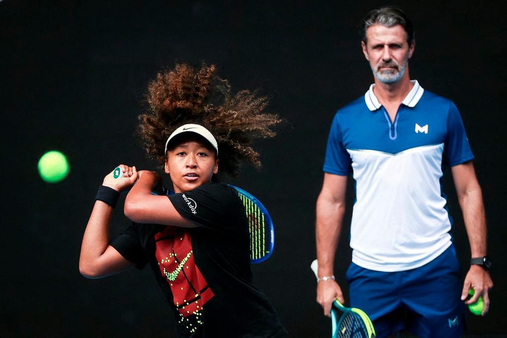 Naomi Osaka Splits with Coach Mouratoglou