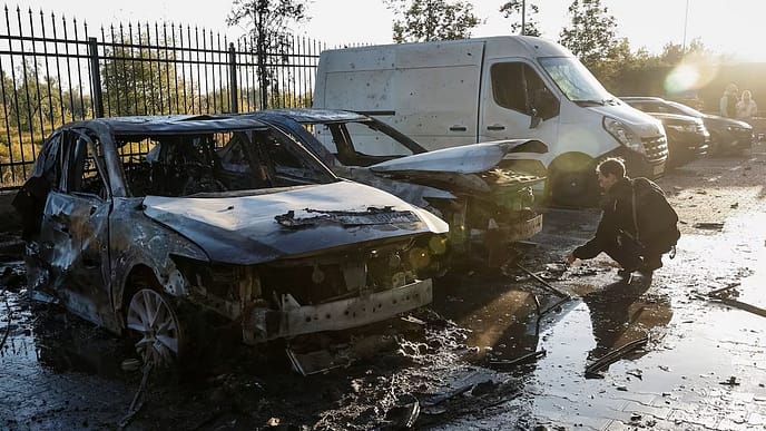 Russian Drone Strike Kills Three in Kyiv