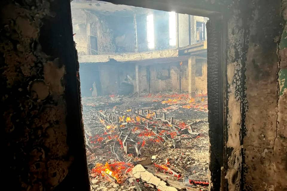 Fire Erupts at Liberian Parliament Following Protests