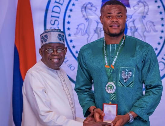 Super Eagles' Nwabali Fulfilling Dream Meeting President Tinubu
