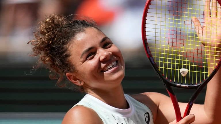 Jasmine Paolini is into her first Grand Slam semifinal