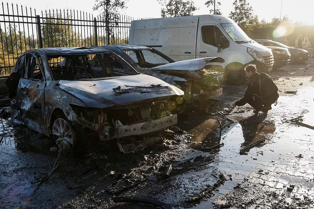 Russian Drone Strike Kills Three in Kyiv